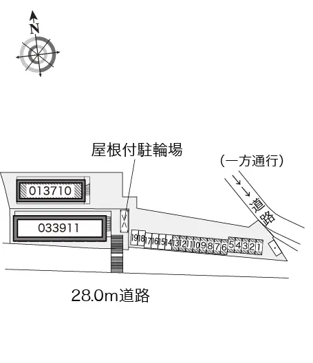 ★手数料０円★座間市栗原中央５丁目　月極駐車場（LP）